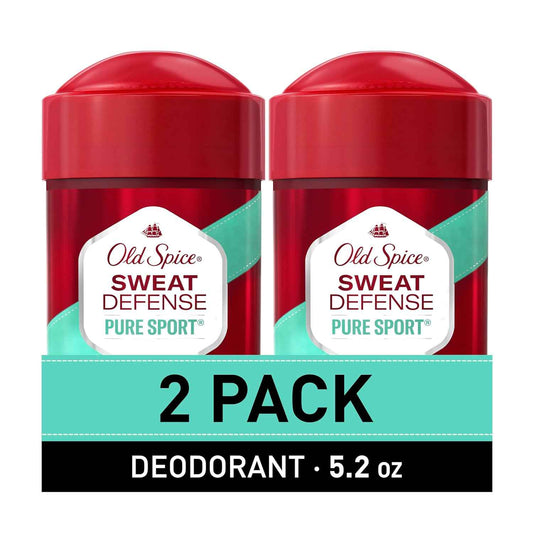 Old Spice Antiperspirant and Deodorant for Men, 24/7 Sweat and Odor Protection, Legendary Fragrance, Sweat Defense, Pure Sport Plus, 2.6 oz