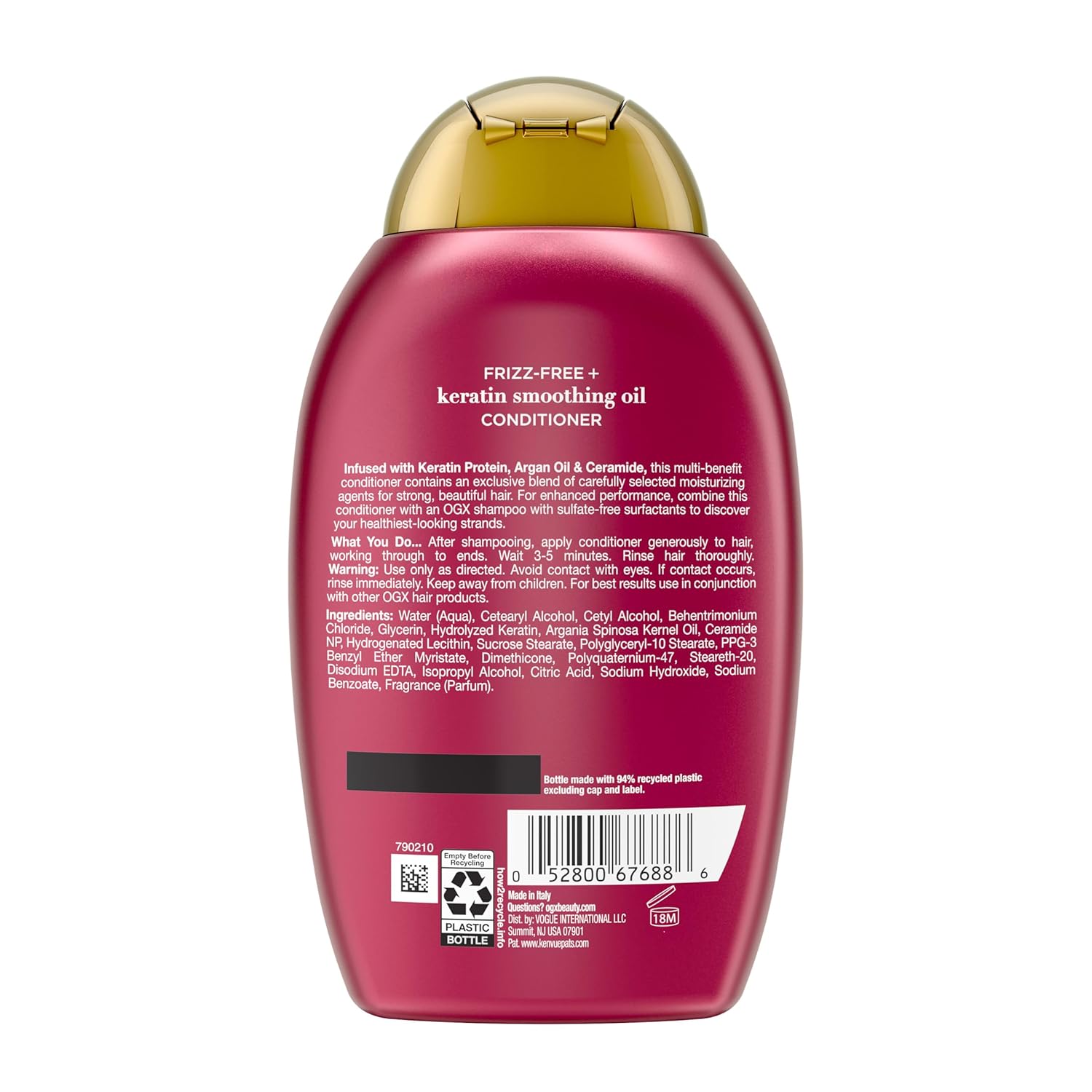 OGX_Frizz-Free_+_Keratin_Smoothing_Oil_Conditioner,_5_in_1,_for_Frizzy_Hair,_Shiny_Hair,_13_Fl_Oz