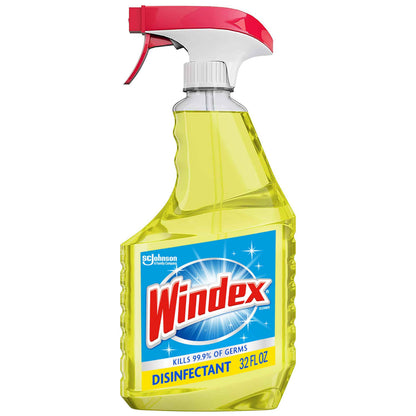 Windex Multipurpose Cleaner Disinfectant Bottle, Packaging Designed to Prevent Leakage and Breaking, Surface Cleaning Spray, Citrus Fresh Scent
