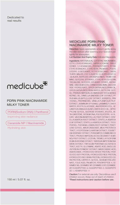 medicube PDRN Toner | for Hydrating, Moisturizing, Soothing with Ceramide, Peptide | Glass Glow Skin | Korean Skincare