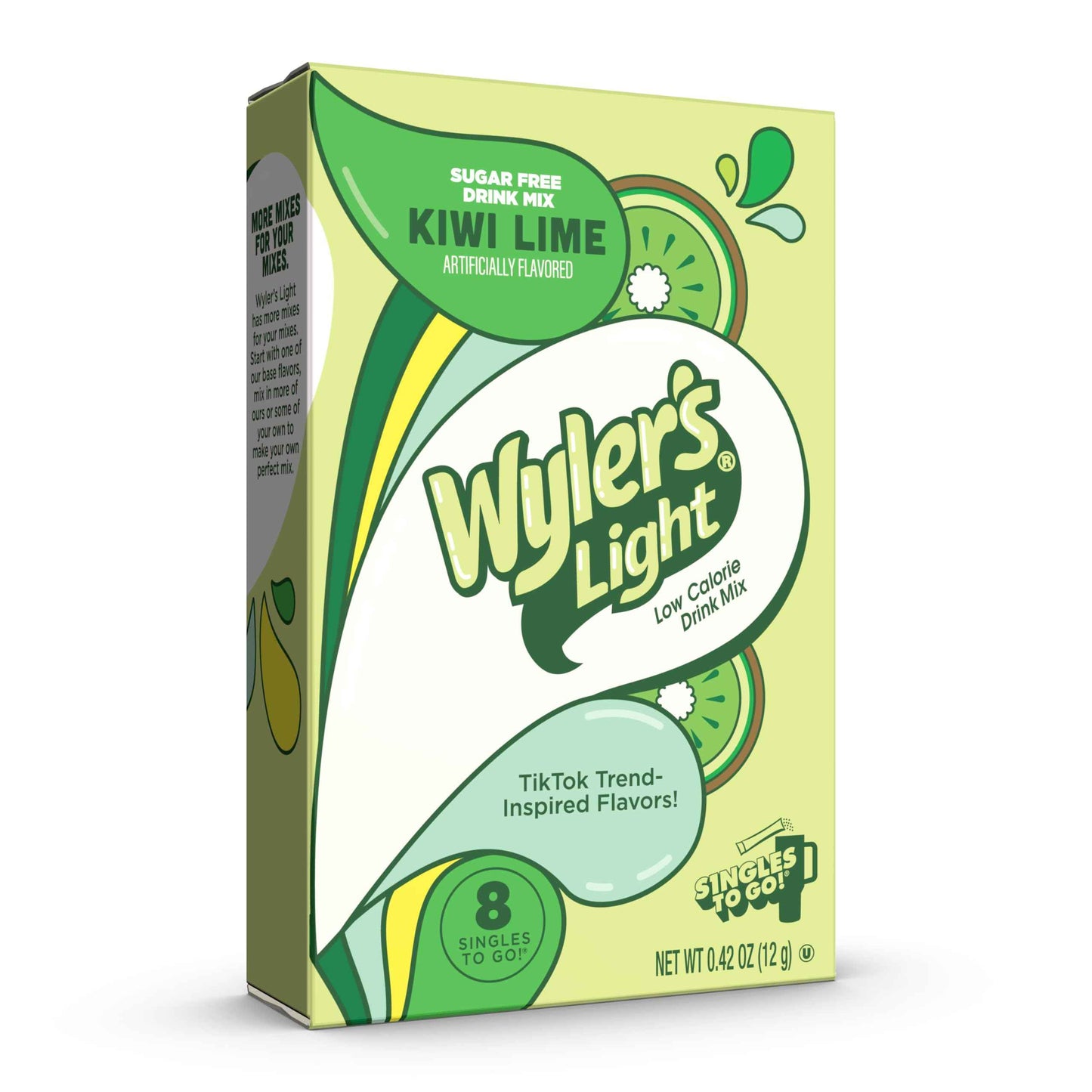 Wyler's Light Singles To Go Powder Packets, Water Drink Mix, Watertok Banana, 8 Count