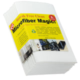 Microfiber Magic Streak Free Cleaning Cloth Clean Any Surface With Just Water Eco Friendly Environmentally Safe Perfect for Window, Mirror, Kitchen, Counters, Appliances, Car, Cycle, TV Screen