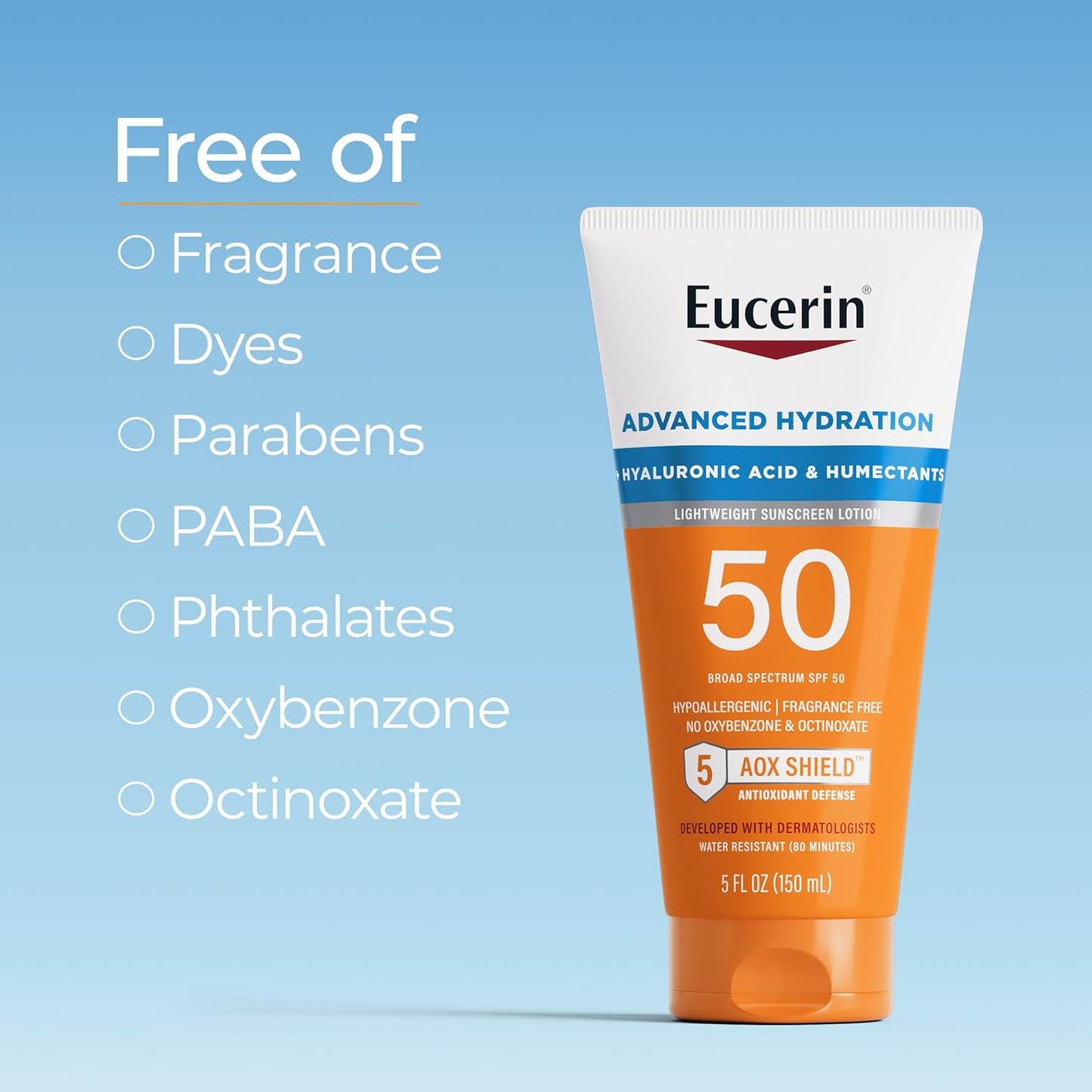 Eucerin_Sun_Advanced_Hydration_SPF_50_Sunscreen_Lotion,_Lightweight_Sunscreen_with_Hyaluronic_Acid_and_Humectants,_Hypoallergenic,_Fragrance_Free,_No_Oxybenzone_or_Octinoxate,_5_Fl_Oz_Tube