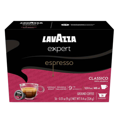 Lavazza Capsules, Medium Roast, 100% Arabica, Compatible with Own Classy Machines
