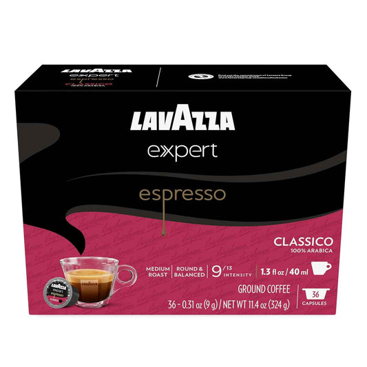 Lavazza Capsules, Medium Roast, 100% Arabica, Compatible with Own Classy Machines