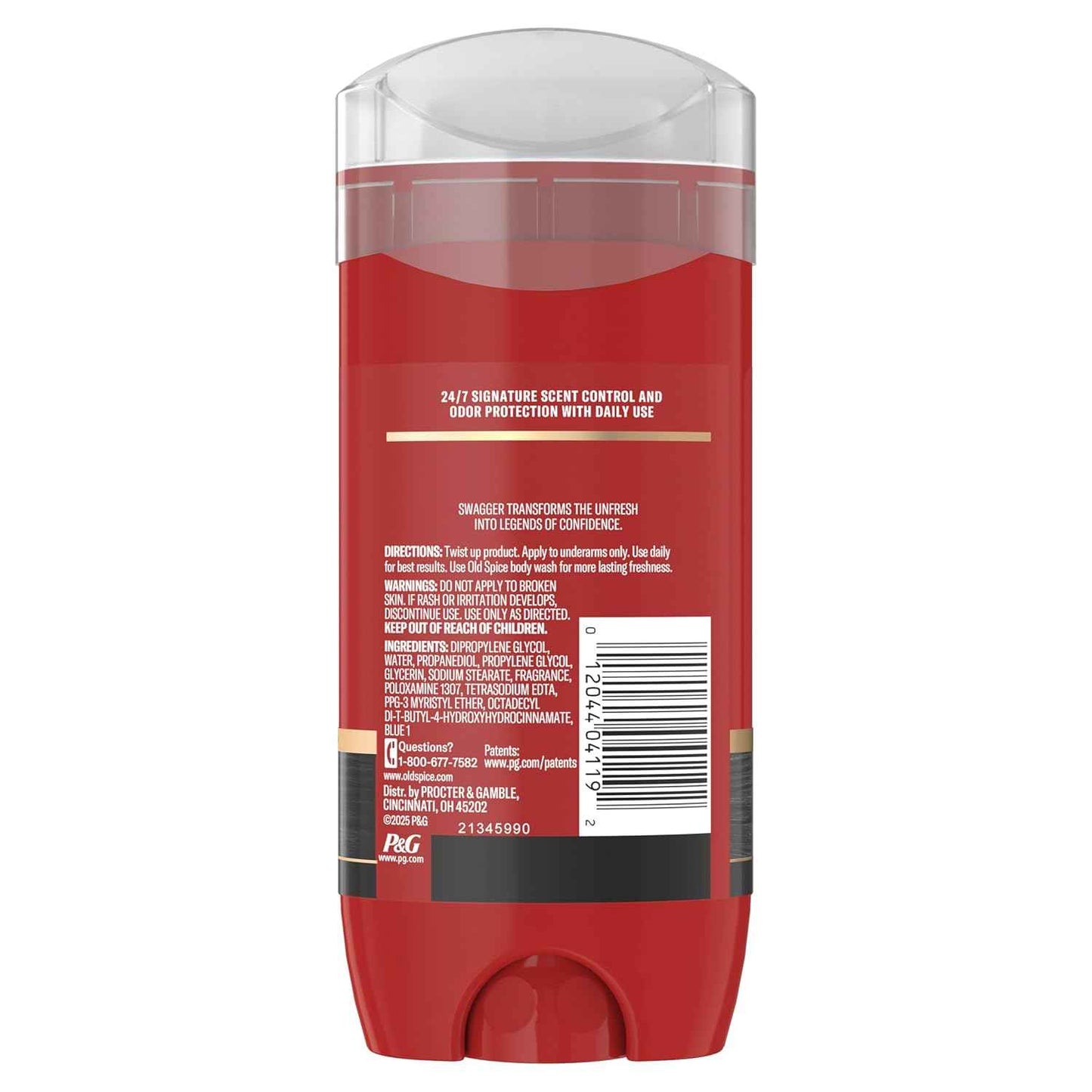 Old Spice Aluminum Free Deodorant for Men, 24/7 Protection to Eliminate Odors, 24/7 Freshness & Lasting Scent