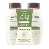 Aveeno Daily Moisturizing Body Wash Cleanser & Shaving Gel for Men & Women, Clean-Rinsing for Softer & Smoother Skin, Gentle & Lightly Scented