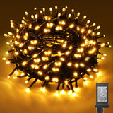 32ft/10M 100LED Christmas Tree Lights, 8 Modes Outdoor Fairy Lights, Waterproof Outdoor String Lights Mains Powered for Bedroom, Garden, Party, Wedding, Christmas Decoration