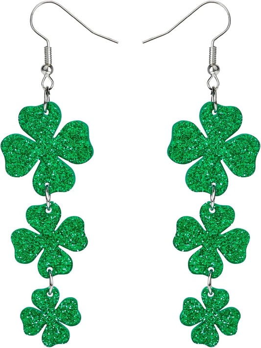 St_Patricks_Day_Accessories_Earrings_for_Women:_Green_Shamrock_Dangle_Earrings,_Good_Luck_Shirt,_Irish_Party_Favor_Gift