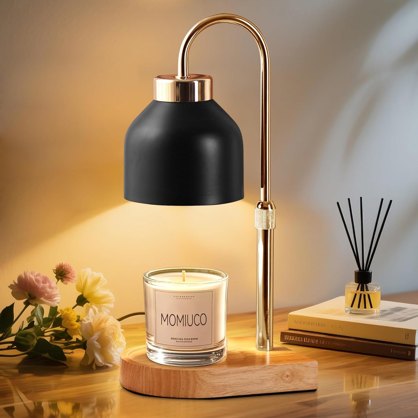 Candle_Warmer_Lamp_with_Timer_&_Dimmer,_Wooden_Base_Wax_Warmer_for_Jar_Candles,_Adjustable_Height,_Flameless_Candle_Melter_for_Home_Decor_&_Gifts,_2_Bulbs_Included