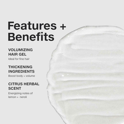 Paul Mitchell Extra-Body Sculpting Gel, Adds Fullness + Styling Control, For Fine Hair