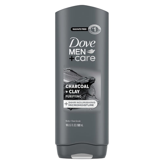 DOVE_MEN_+_CARE_Body_and_Face_Wash_Purifying_Charcoal_+_Clay_Body_Wash_for_Men_with_24-Hour_Nourishing_Micromoisture_Technology_18_oz