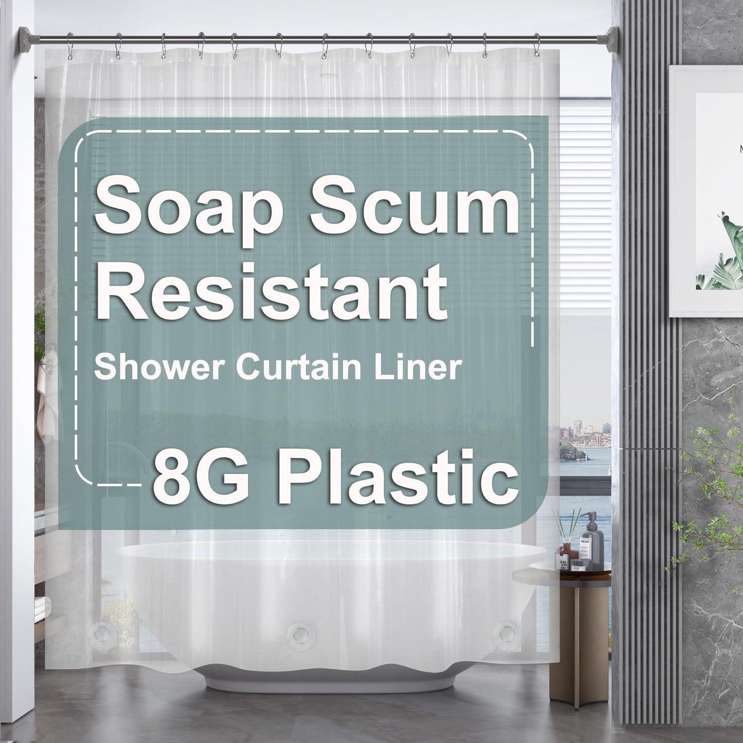 8g Clear - 70"W x 72"L (Pack of 1)