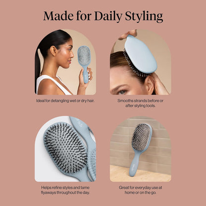 Kitsch_Smooth_&_Polish_Brush_–_Dual_Bristle_Detangler_Brush,_Shine_&_Frizz_Control_–_Vegan_Boar_&_Nylon_Hair_Brush_with_Cushioned_Pad_for_Scalp_Massage_–_Hair_Care_Tool_for_All_Hair_Types_-_Haze_Blue