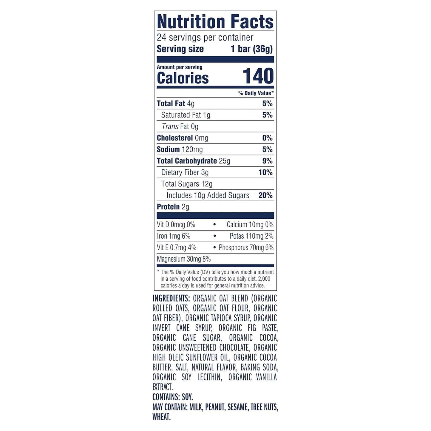 Zbar - Chocolate Brownie - Soft-Baked Energy Snack Bars - Non-GMO - 11g Whole Grains - USDA Organic Granola Bars (24 Pack)