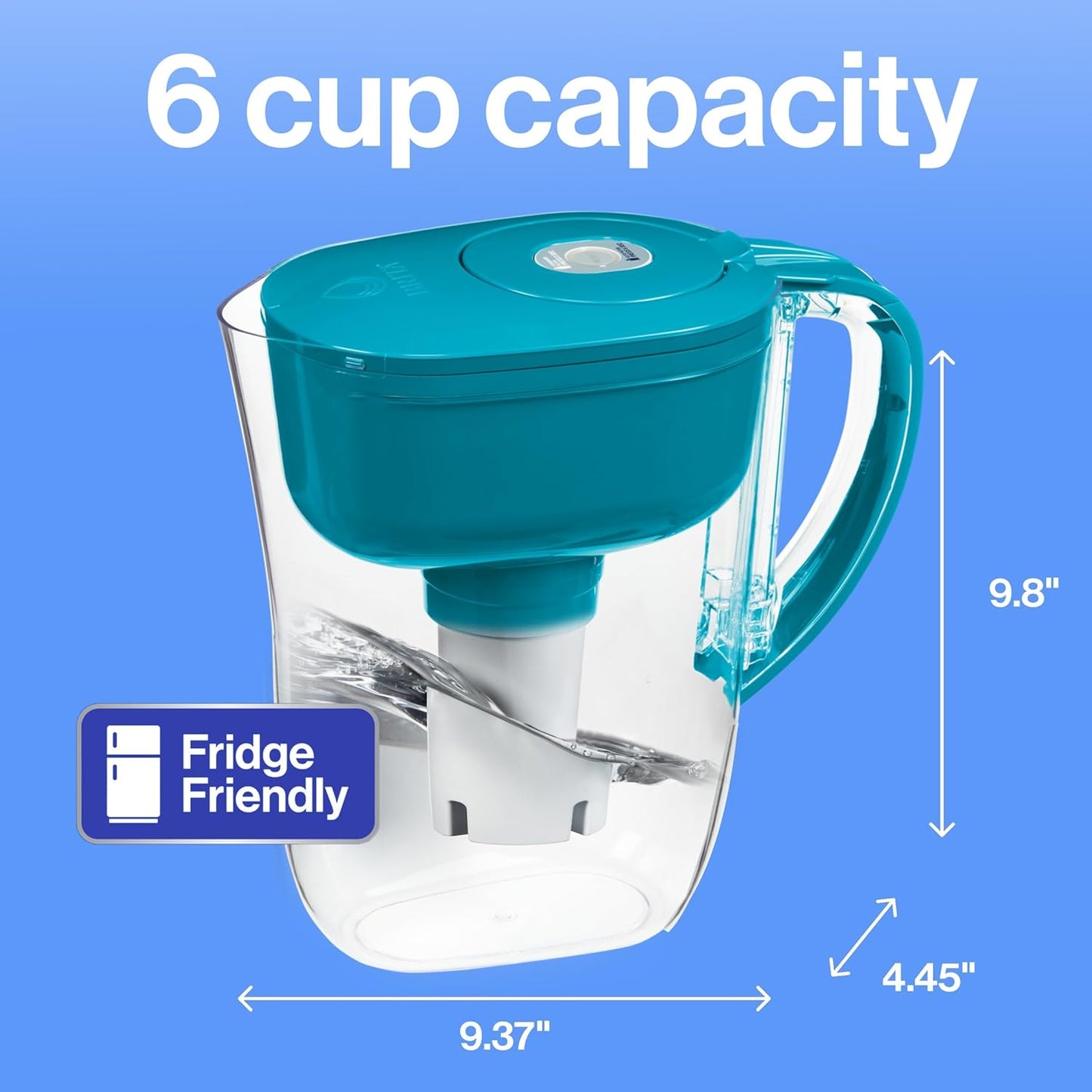 Brita_Metro_Water_Filter_Pitcher_with_SmartLight_Change_Indicator,_BPA-Free,_Replaces_1,800_Plastic_Water_Bottles_a_Year,_Lasts_Two_Months,_Includes_1_Filter,_Small_-_6-Cup_Capacity,_Turquoise