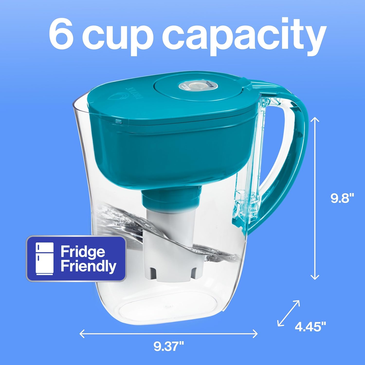 Brita_Metro_Water_Filter_Pitcher_with_SmartLight_Change_Indicator,_BPA-Free,_Replaces_1,800_Plastic_Water_Bottles_a_Year,_Lasts_Two_Months,_Includes_1_Filter,_Small_-_6-Cup_Capacity,_Turquoise
