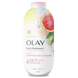 Olay Body Wash for Women, Fresh Radiance, 24/7 Skin-Loving Freshness, Visibly Radiant, Plant Based Cleansers, Vitamin B3 & Antioxidant Blend, For All Skin Types