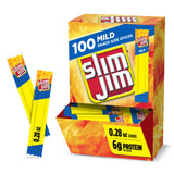 Slim Jim Smoked Meat Sticks, 6g Protein Per Serving, Snack Size, Father's Day Bulk Snack Gifts