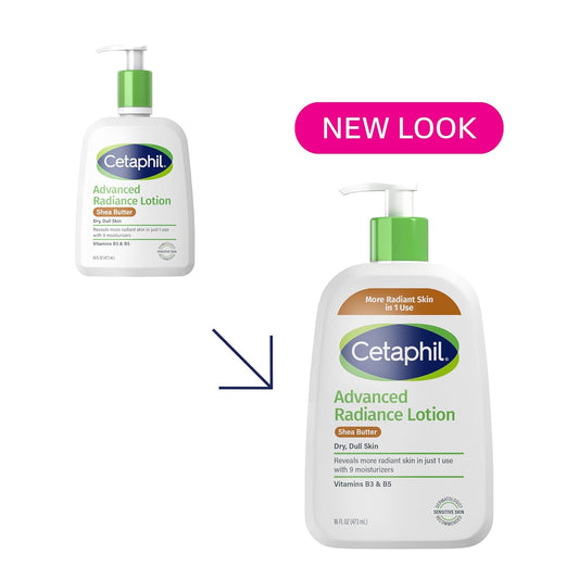 Cetaphil_Body_Lotion,_Advanced_Radiance_Lotion_with_Shea_Butter_for_Dry,_Sensitive_Skin,_16_oz,_Pack_of_2,_Fragrance_Free,_Hypoallergenic,_Non-Comedogenic