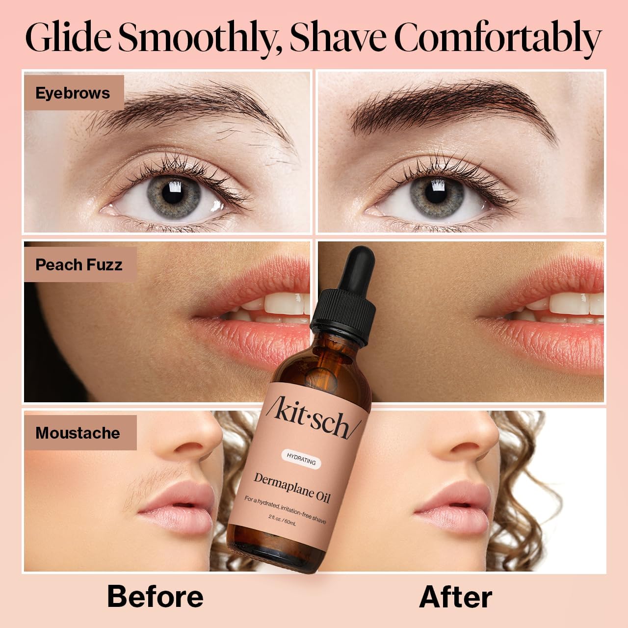 Kitsch_Dermaplane_Face_Oil_with_Jojoba_&_Argan_Oil_–_Hydrating_Facial_Formula_for_Dermaplaning_Tool,_Gua_Sha_&_Razor_Use_–_Irritation-Free_Shave_Oil_for_Soft,_Radiant_Skin_–_2oz