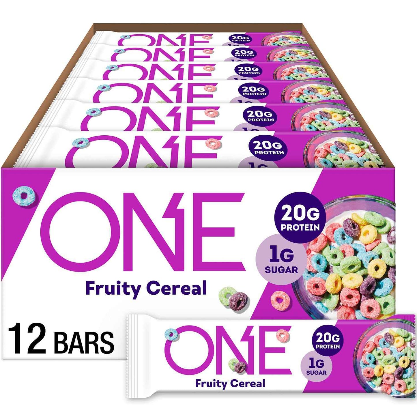ONE Protein Bars, Gluten Free with 20g Protein and 1g Sugar, Pantry Staples, 2.12 oz