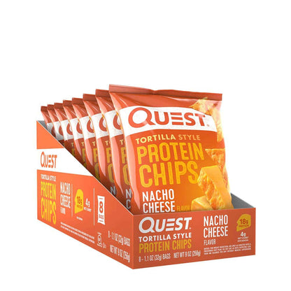 Quest Nutrition Tortilla Style Protein Chips, 20g Protein, 3g Net Carbs, Low Carb, Gluten Free, 1.1 oz