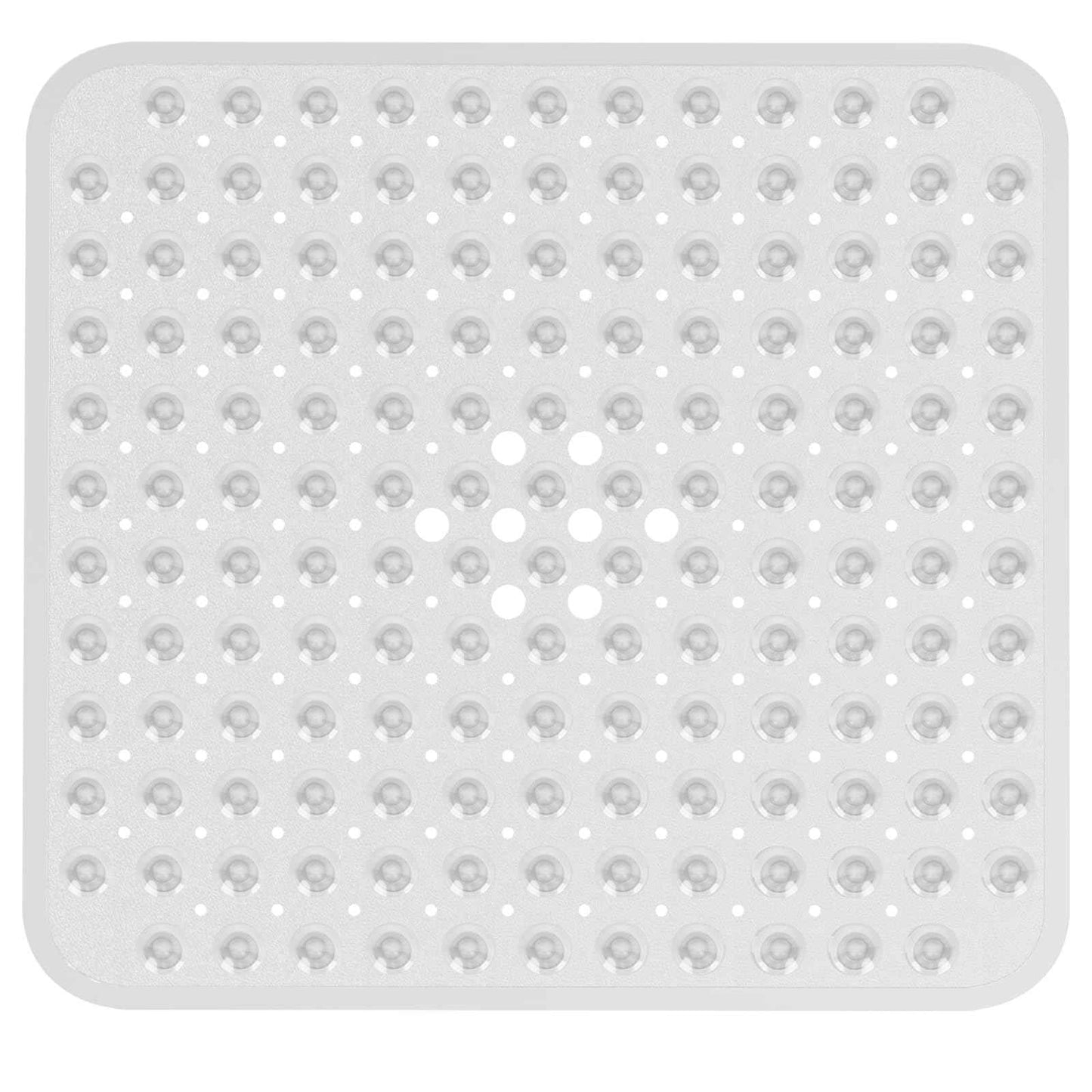 AmazerBath Bath Tub Mat, Medium Size 27.6 x 15 Inches Non-Slip Shower Mats with Suction Cups and Drain Holes, Bathroom Bathtub Mats Machine Washable