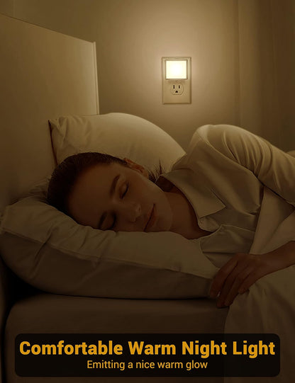 JandCase_Night_Lights_Plug_into_Wall_2_Pack,_Plug_in_Night_Light_with_Dusk-to-Dawn_Light_Sensor,__Warm_White/Daylight/Red/Amber/Blue_White_0.3W,_LED_Nightlight_for_Bathroom,_Adult,_Hallway