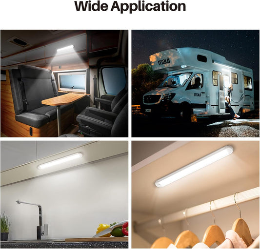12v_LED_Interior_Light_Bar，CT_CAPETRONIX_120LEDs_1500LM_8W_DC_12_Volt_led_Strip_Lights_with_ON/Off_Switch，for_Enclosed_Cargo_Trailer,_Car_RV_Van_Truck_Lorry_Camper_Boat_Caravan_Motorhome_(4Pack)