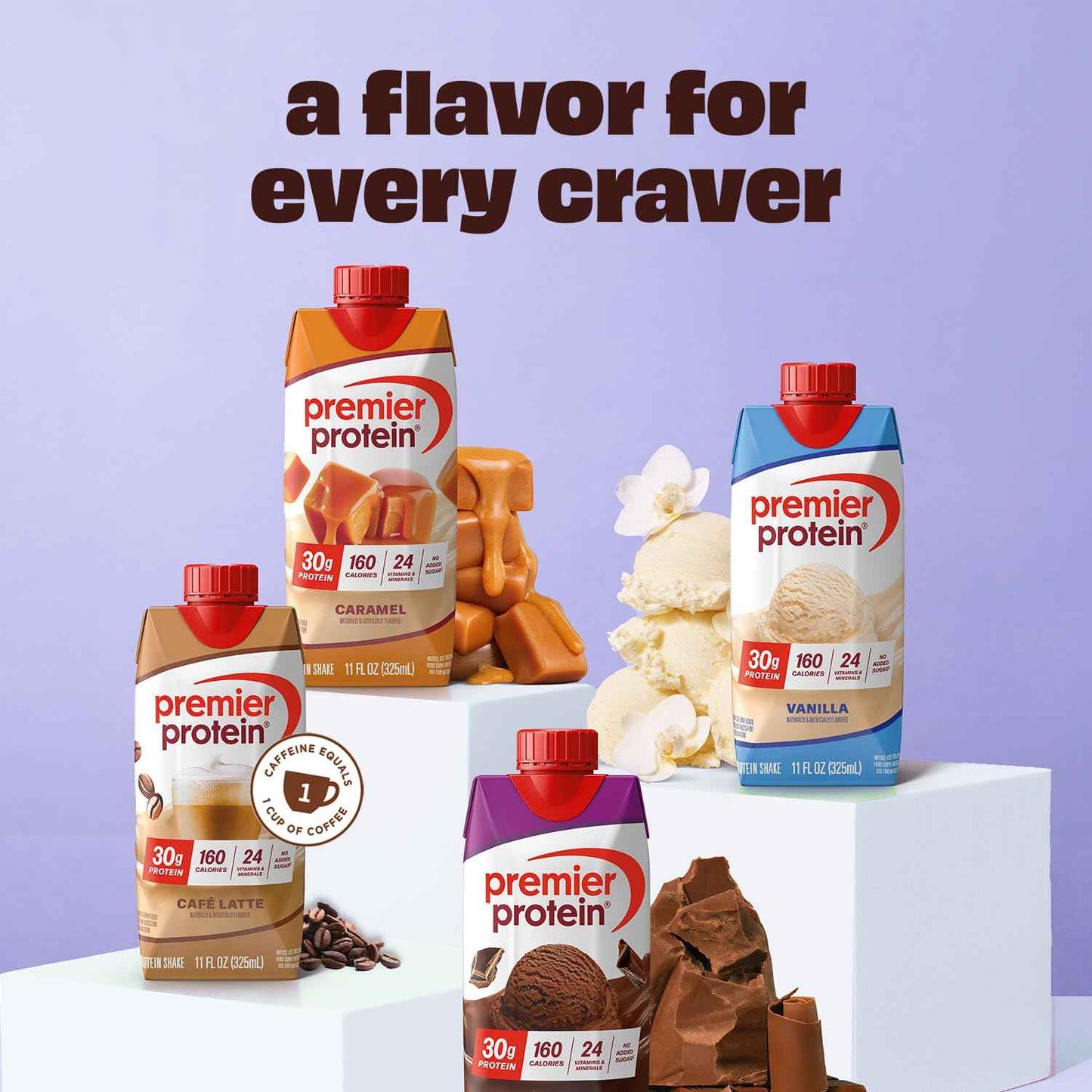 Premier Protein Shake, 30g Protein, No Added Sugar, 24 Vitamins & Minerals to Support Immune Health, Gluten-Free, 11 fl oz
