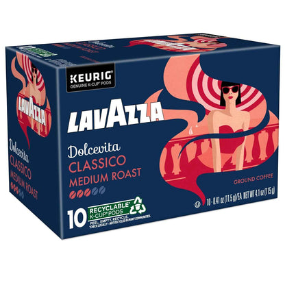 Lavazza Dolcevita, Single-Serve Keurig K-Cup Pods, Medium Roast Coffee