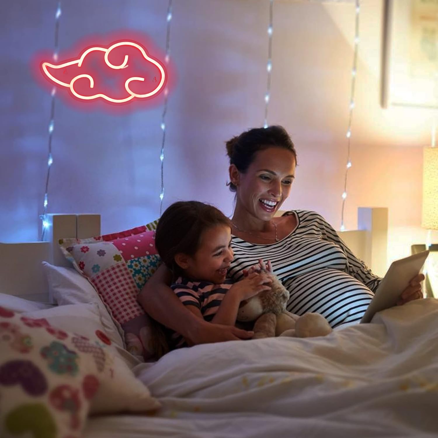 Dleouly_Anime_Neon_Sign,_LED_Red_Cloud_Neon_Signs_for_Wall_Decor,_Dimmable_Gaming_Neon_Sign_Wall_Signs_USB_Night_Neon_Light_for_Bedroom_Game_Room_Man_Cave_Party,_Gifts_for_Your_Son,_Boyfriend(12x7in)