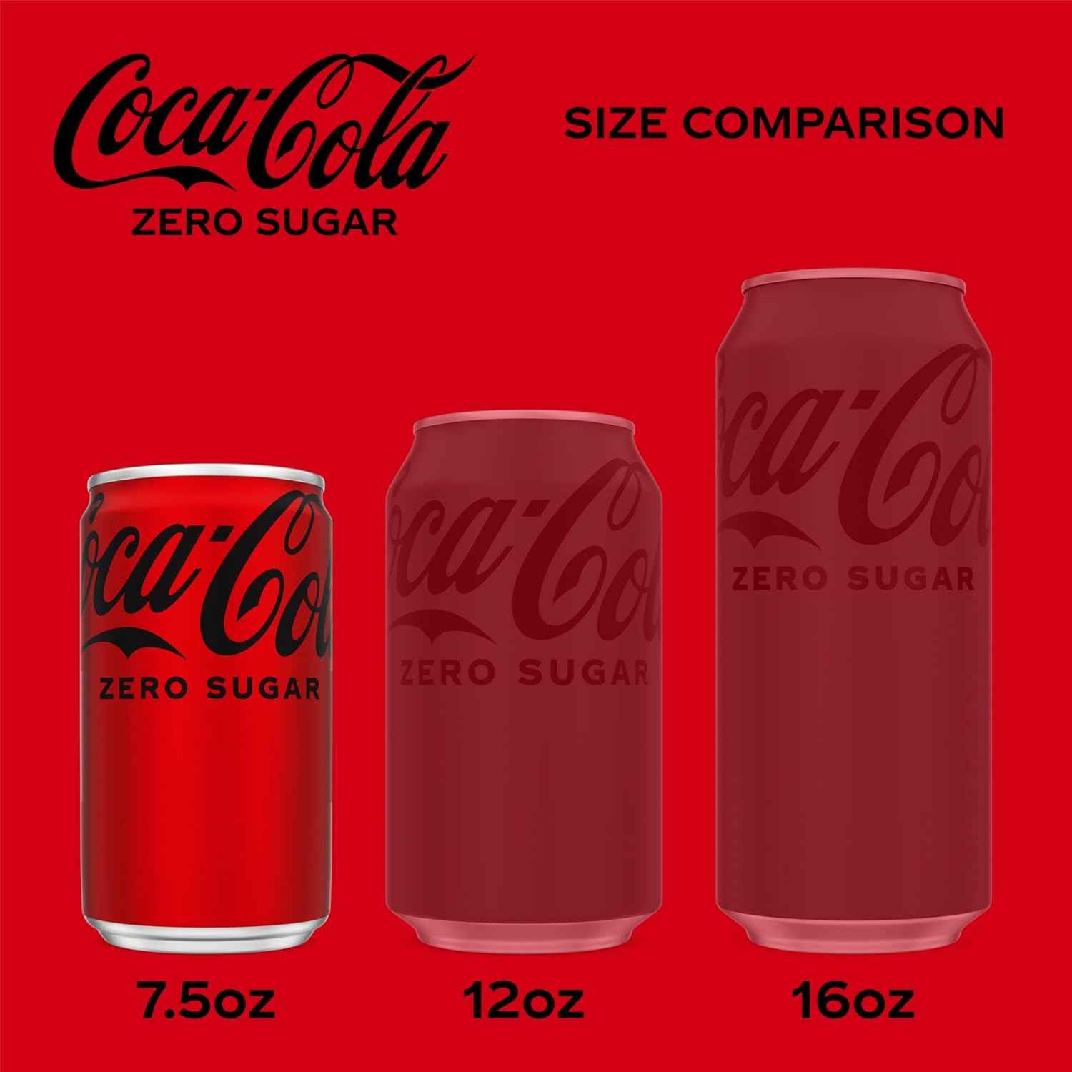 Coke Zero Sugar Mini-Can 7.5 fl oz, 6 Pack (Package May Vary)