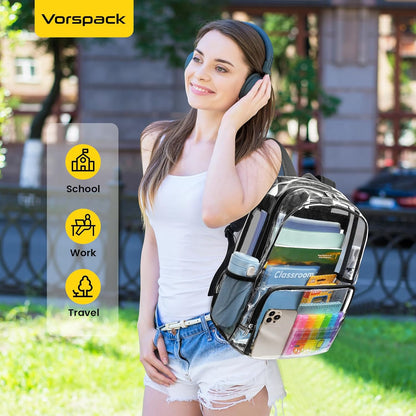 Vorspack_Clear_Backpack_Heavy_Duty_-_Large_Clear_Backpacks_for_School_See_Through_Bookbag_for_Girls_Boys_Transparent_Bag_for_Work,_Concert,_College_-_Black