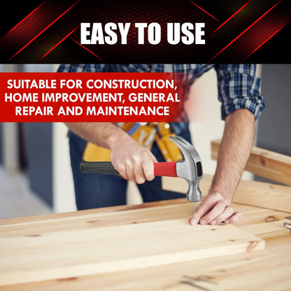 YIYITOOLS_Claw_Hammer_With_fiberglass_Handle_–_16-oz,_Red_and_Black_(YY-1-003)