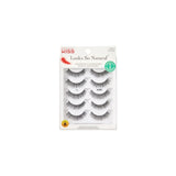 KISS Looks So Natural, False Eyelashes, 12mm, Includes 5 Pairs Of Lashes, Easy to Apply, Reusable Lash Clusters