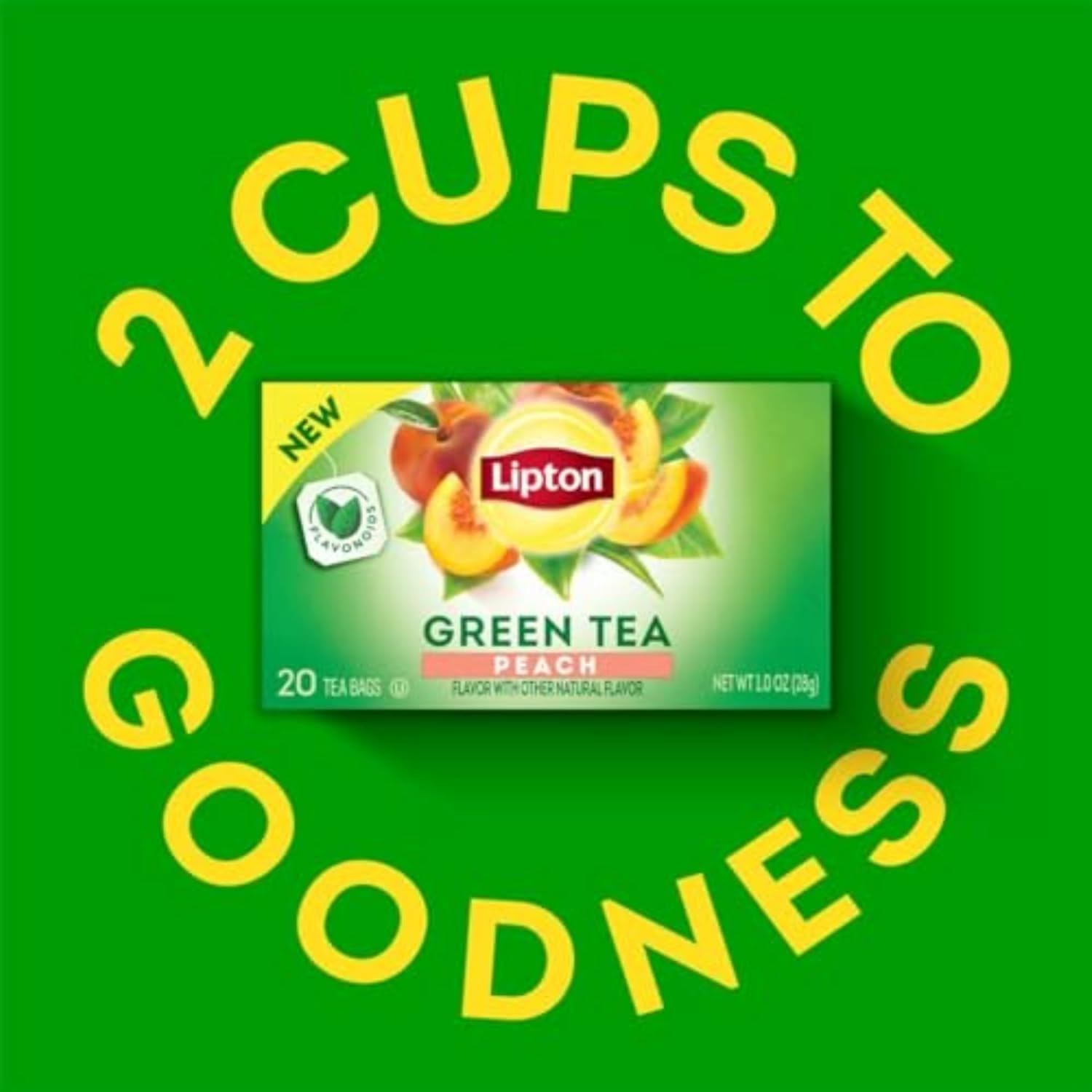 Lipton_Peach_Green_Tea_Bags,_Flavored,_Unsweetened_Teabags_for_Hot_Tea_or_Peach_Iced_Tea_with_Caffeine_and_Flavonoids,_20_Total_Tea_Bags