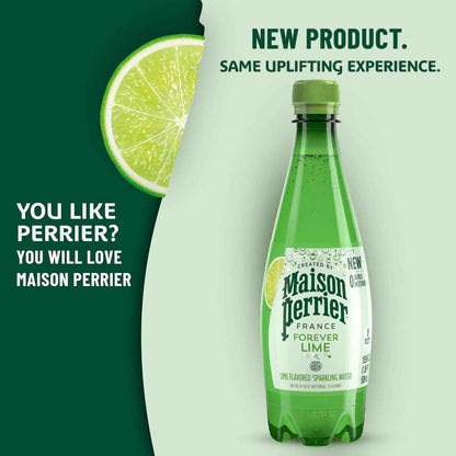 Maison Perrier Sparkling Water, 16.9 FL OZ Plastic Water Bottle