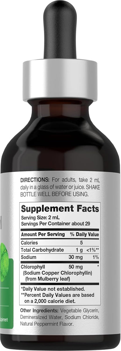 Horbäach_Liquid_Chlorophyll_Drops_|_2_oz_|_Vegan,_Non-GMO,_and_Gluten_Free_Formula_|_Natural_Peppermint_Flavor