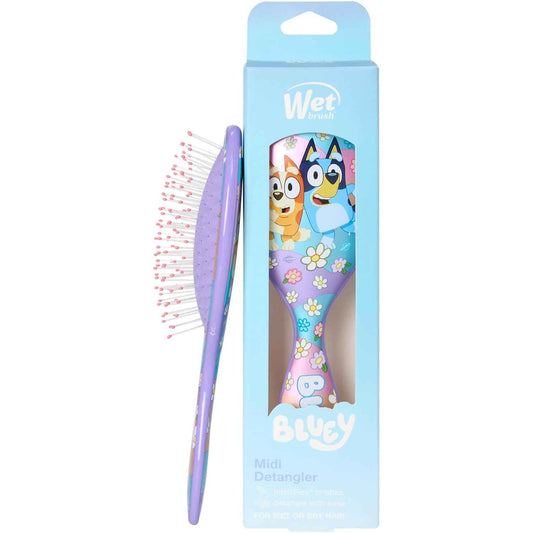 Wet Brush Kids Midi Hair Brush, Smaller Size For Little Hands, Soft Bristles Detangle Knots With Ease, Ergonomic Handle, For All Hair Types, Limited Edition, Purple