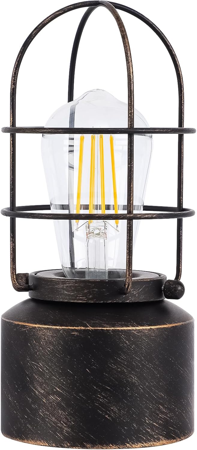 Haian_Support_𝗦𝗺𝗮𝗹𝗹_𝗧𝗼𝘂𝗰𝗵_𝗧𝗮𝗯𝗹𝗲_𝗟𝗮𝗺𝗽_for_Small_Spaces_-_3_Way_Dimmable_Industrial_Bedside_Lamp_-_Steampunk_Antique_Nightstand_Desk_for_Bedroom,_Living_Room_(Bulb_Included)
