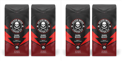 Death Wish Coffee, Organic and Fair Trade Ground Coffee, 16 oz
