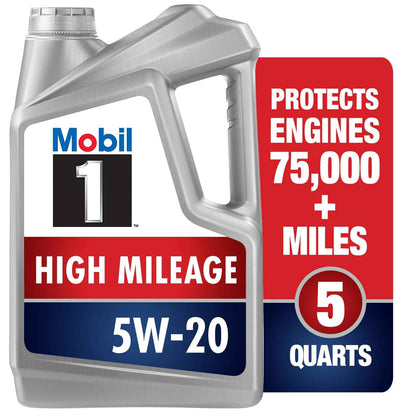 Mobil 1 Advanced Fuel Economy Full Synthetic Motor Oil 0W-20, 5 Quart