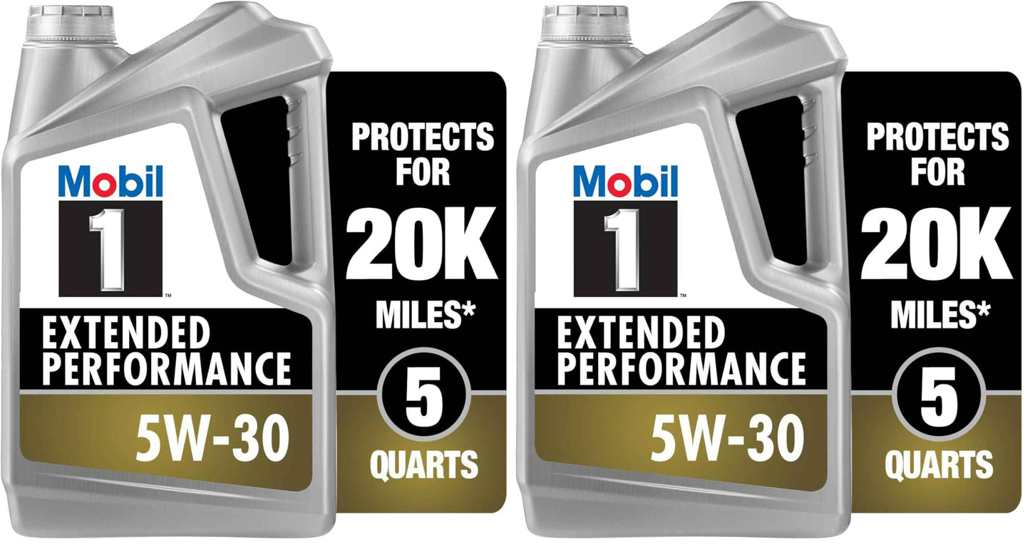 Mobil 1 Advanced Fuel Economy Full Synthetic Motor Oil 0W-20, 5 Quart
