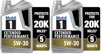 Mobil 1 Advanced Fuel Economy Full Synthetic Motor Oil 0W-20, 5 Quart