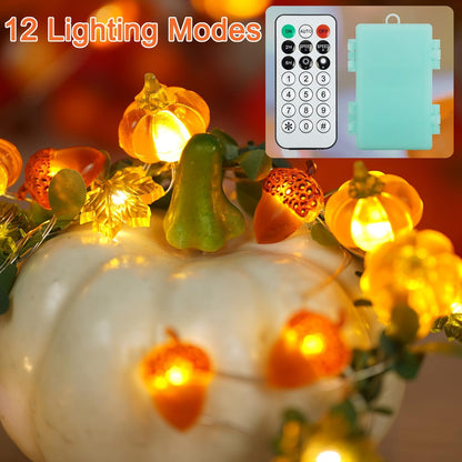 BOHON_Thanksgiving_Decoration_Acorn_3D_Pumpkin_Maple_Leaf_String_Lights_Battery_Operated_with_Remote_LEDs_Orange_Fall_Lights_for_Home_Autumn_Garland_Harvest_Halloween_Party_Christmas_Decor