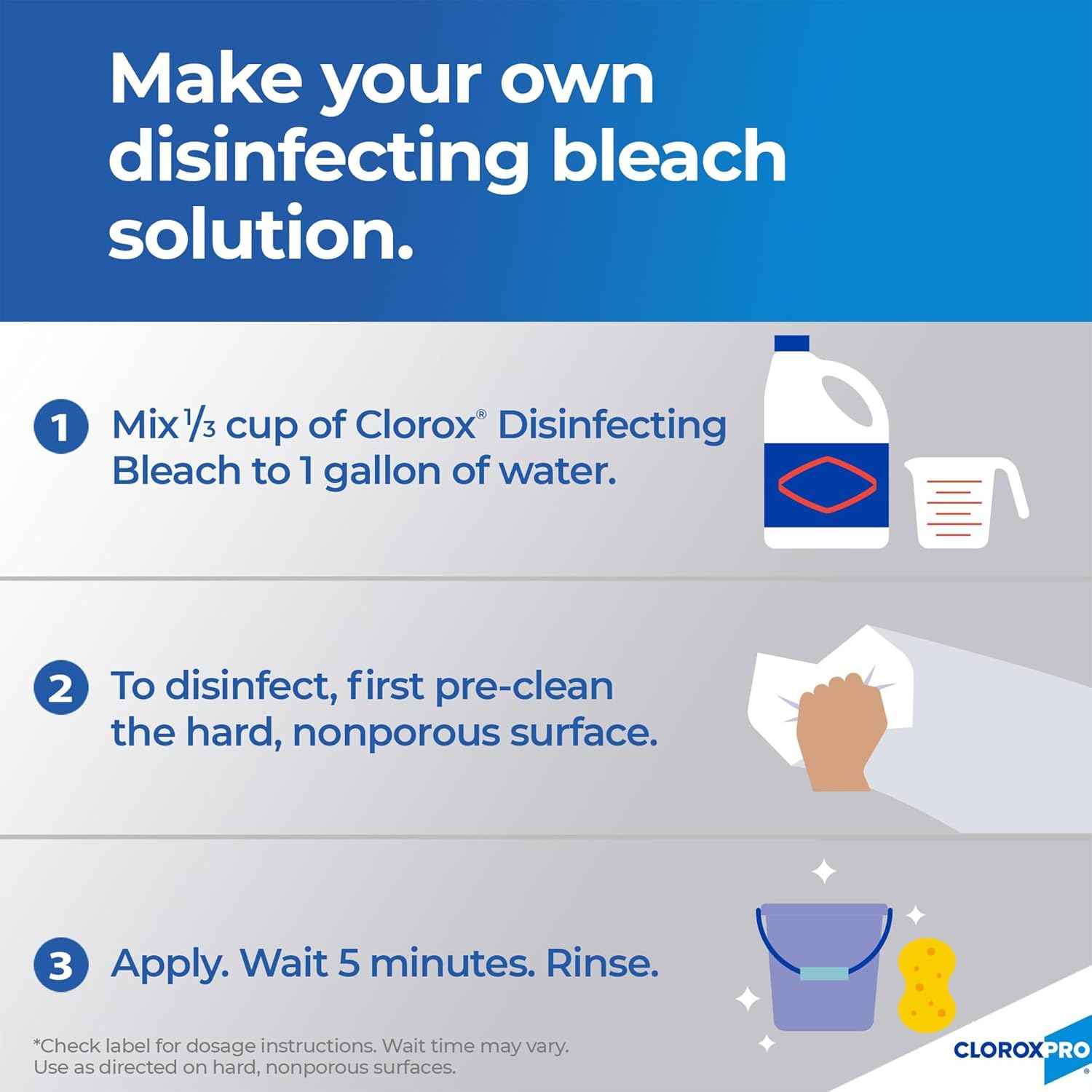 Clorox® Ultra Germicidal Bleach, 121 Oz, Case Of 3