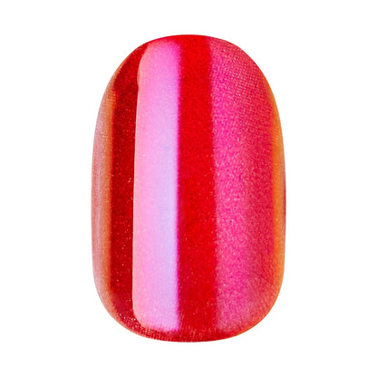 KISS_colorFX_by_imPRESS_Press_On_Nails_,_‘Floating’,_Solid_Red_with_Pearlescent_Finish,_Short_Oval,_IMPROVED_adhesive,_Includes_30_Fake_Nails,_Prep_Pad,_1_Manicure_Stick,_1_Mini_Nail_File