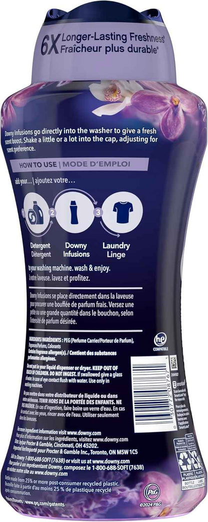 Downy Calm In Wash Laundry Scent Booster Beads, Soothing Lavender And Vanilla Bean Scent, 24.0 OZ, Laundry Scent Beads, Long Lasting Freshness